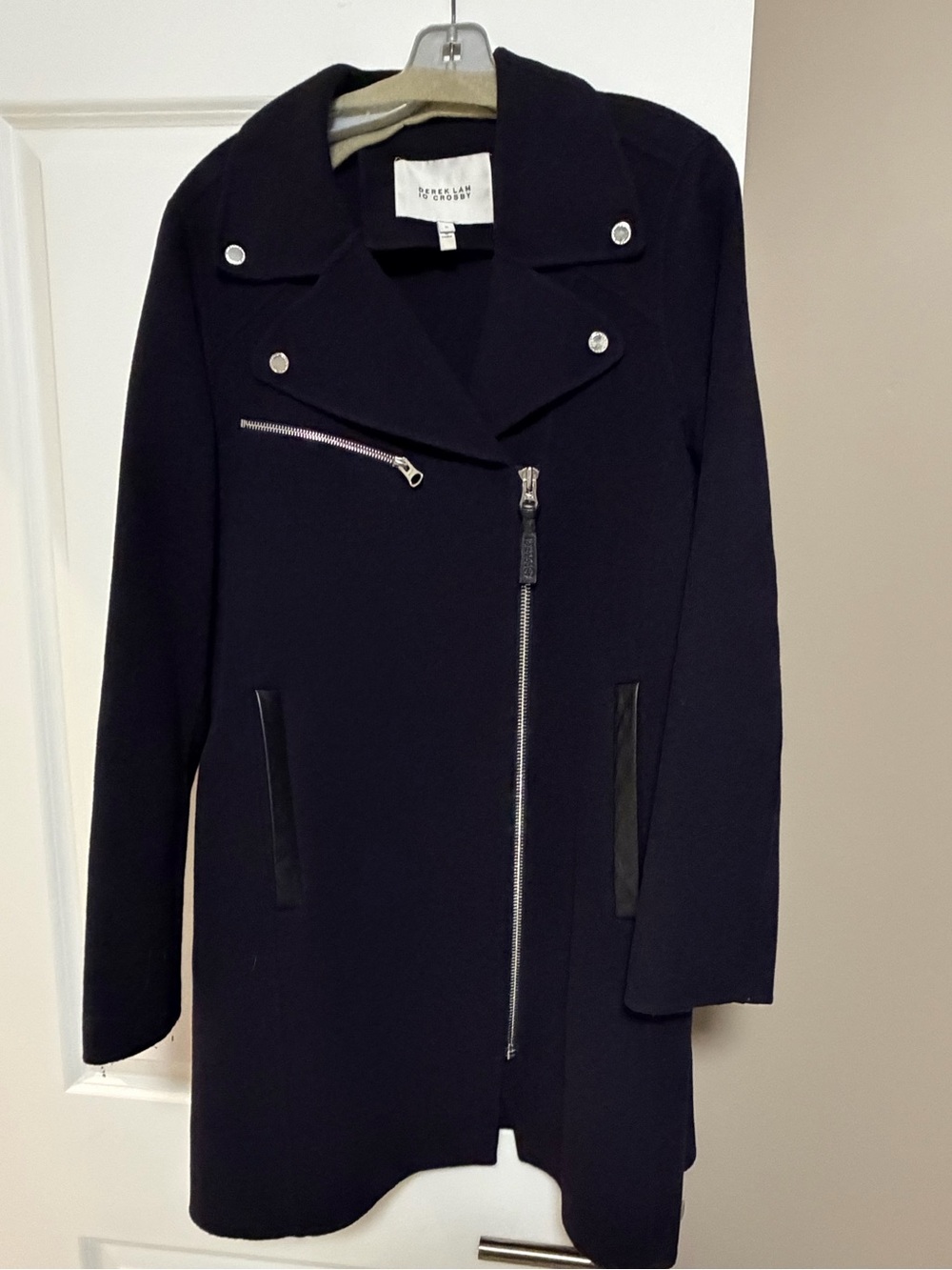 Navy Wool coat worn couple times.